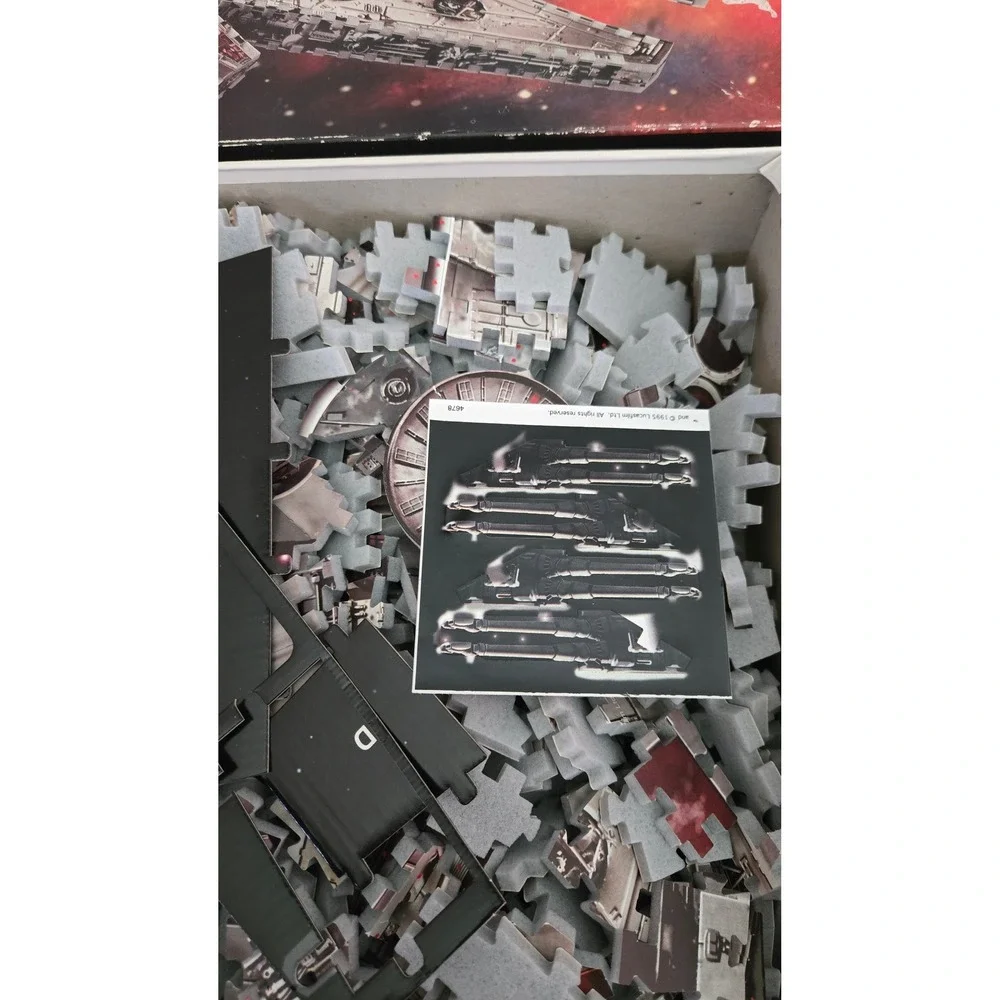 Star Wars Millennium Falcon Puzz 3D Puzzle 1996 Milton Bradley Wrebbit 45711